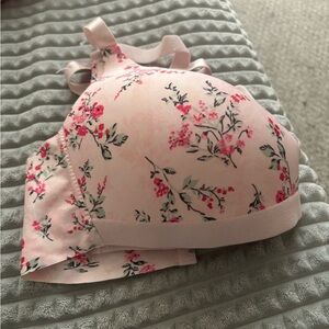 Floral Pink Bra
